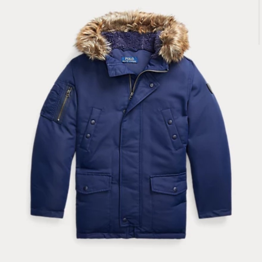 Polo Water-Resistant Down Parka size 10-12